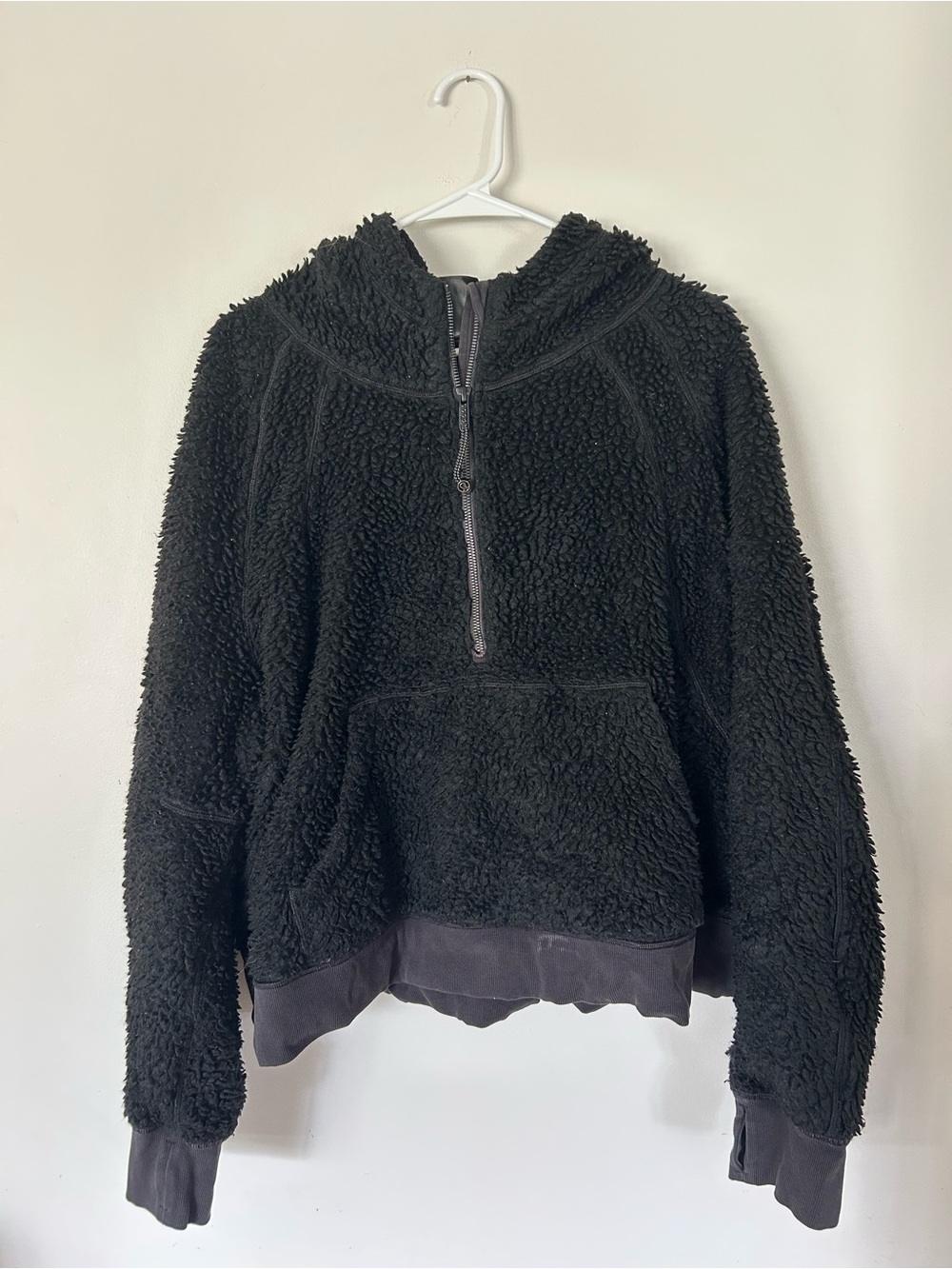 Lululemon Scuba Oversized Sherpa 1/2 Zip XL/XXL Black